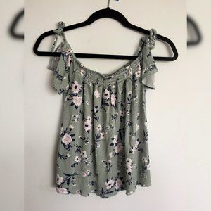 AE Butterfly sleeve off the shoulder top